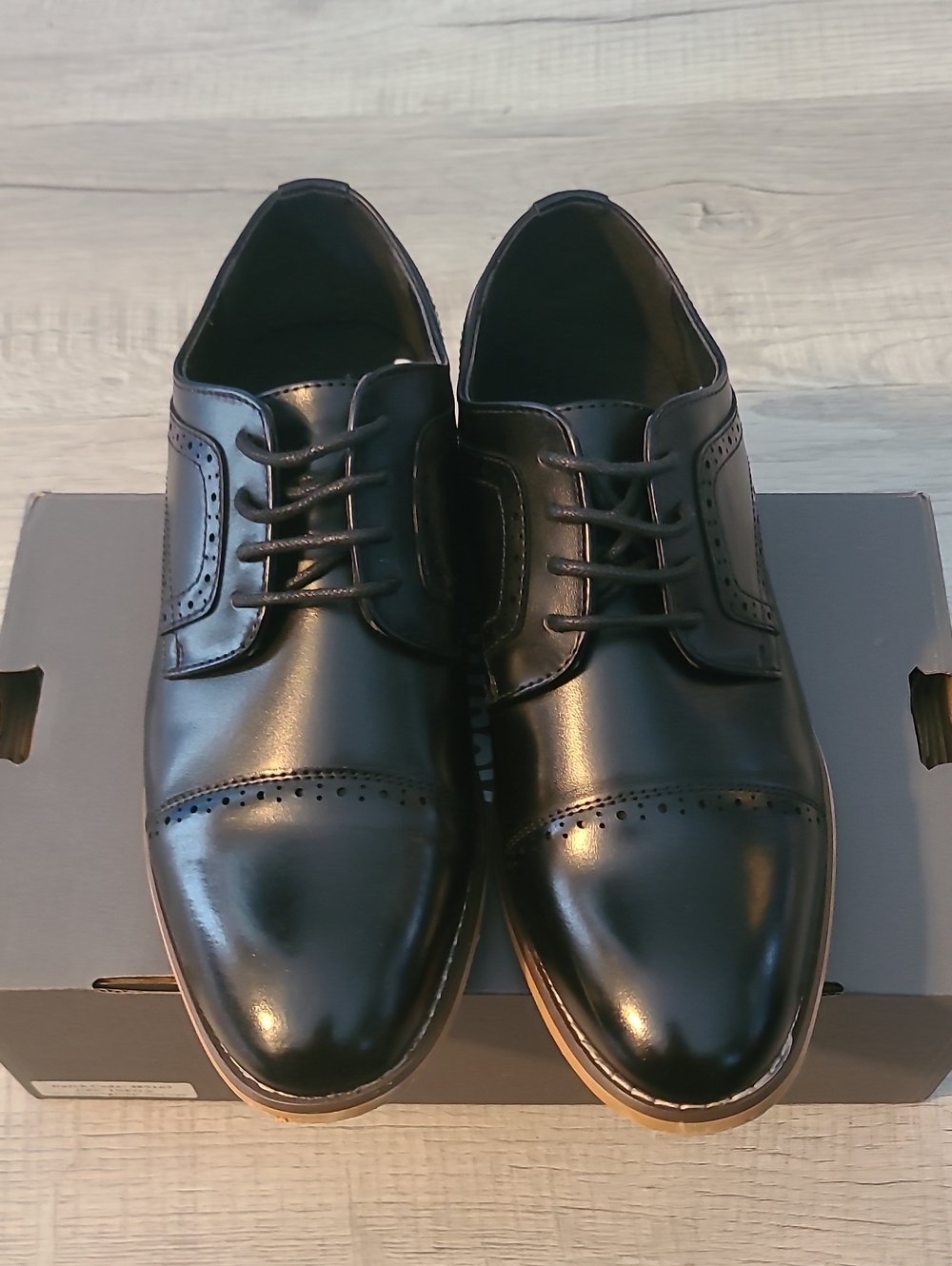 Stacy Adams Boys Black Dress Oxfords